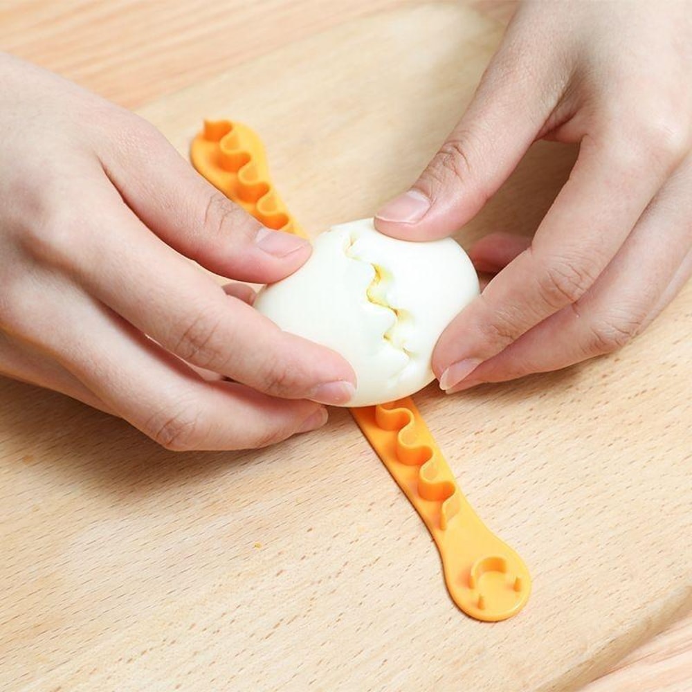 Lace Egg Cutter Set, DIY Egg Mold & Egg Decoration Tool for Cute Smiley Face Eggs and Salad Garnish