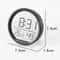 Smart Digital Thermometer Hygrometer Clock With Magnetic Mount LED Display For Home Office 1