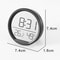 Smart Digital Thermometer Hygrometer Clock With Magnetic Mount LED Display For Home Office 1