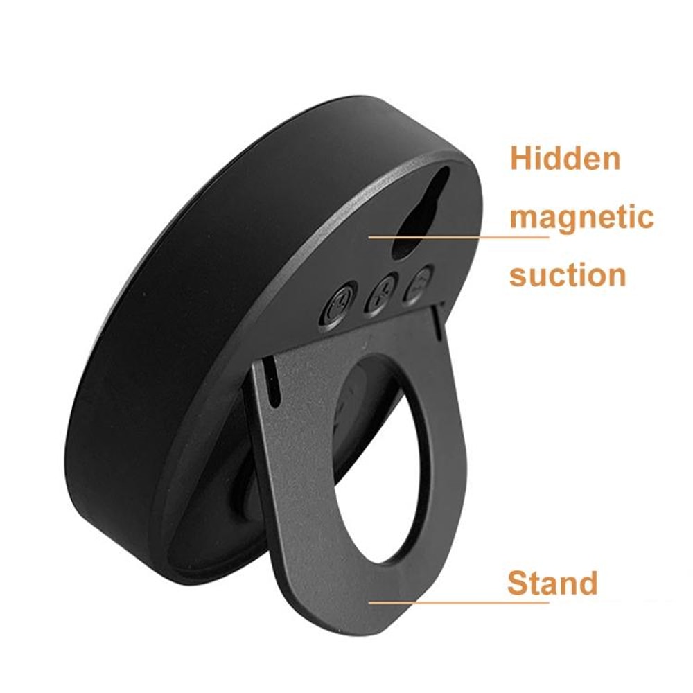 Smart Digital Thermometer Hygrometer Clock With Magnetic Mount LED Display For Home Office 3