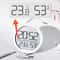 Smart Digital Thermometer Hygrometer Clock With Magnetic Mount LED Display For Home Office 4