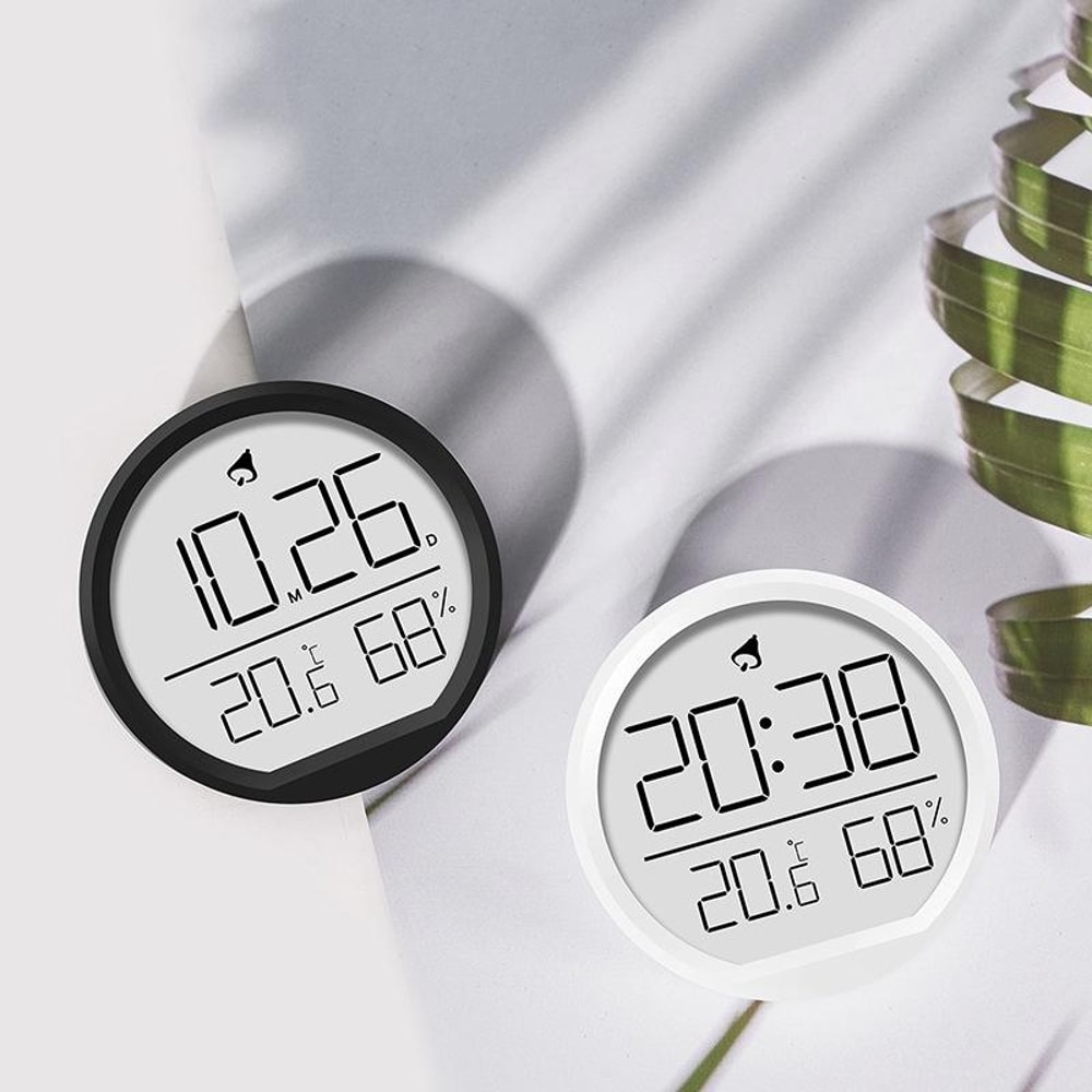 Smart Digital Thermometer Hygrometer Clock With Magnetic Mount LED Display For Home Office 7