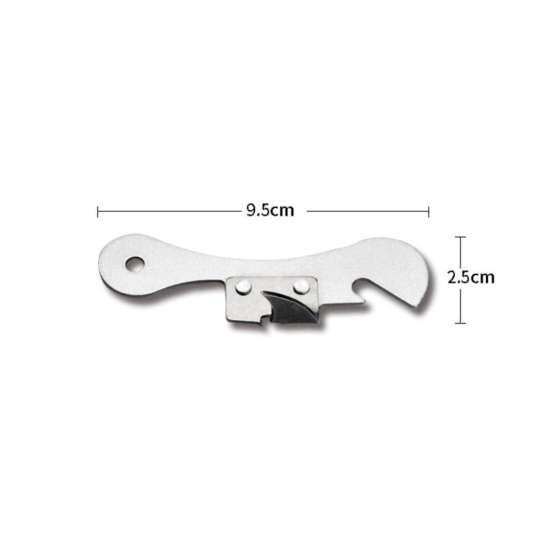 Stainless Steel Bottle Opener Can Opener Multifunctional Kitchen Tool Durable Kitchen Gadget