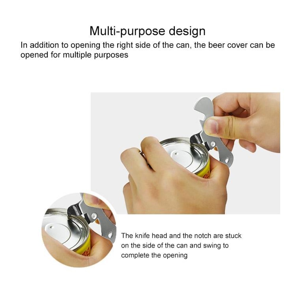 Stainless Steel Bottle Opener Can Opener Multifunctional Kitchen Tool Durable Kitchen Gadget