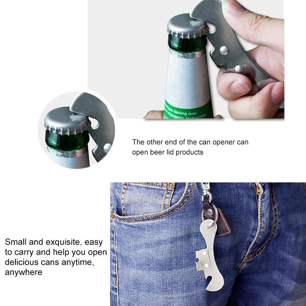 Stainless Steel Bottle Opener Can Opener Multifunctional Kitchen Tool Durable Kitchen Gadget