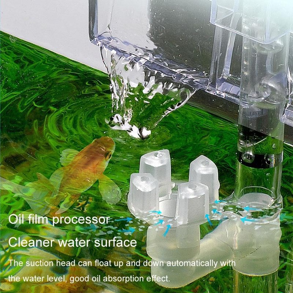 Wall Mounted Aquarium Filter Waterfall Pump Silent Fish Tank Oxygenator 9