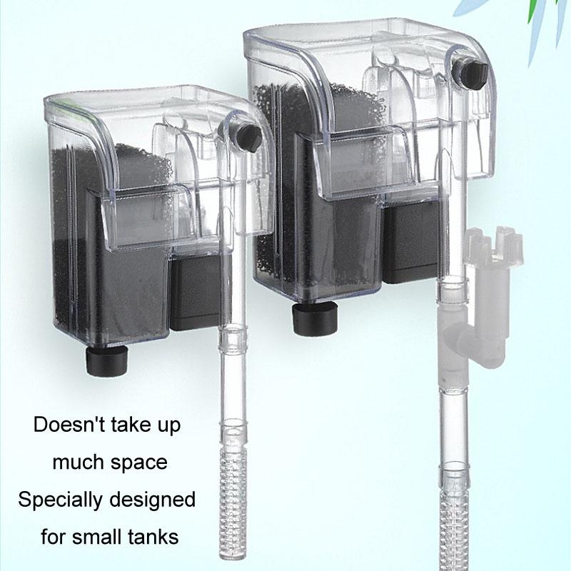 Wall Mounted Aquarium Filter Waterfall Pump Silent Fish Tank Oxygenator 3