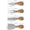 Elegant Oak Cheese Knife Set With Storage Box Stainless Steel Cheese Tools 5