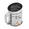 Hand Crank Stainless Steel Flour Sifter – Rotating Flour Sieve for Baking, Matcha & Cocoa Powder
