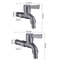Stainless Steel Wall Mounted Bib Tap For Washing Machine Toilet Durable Leakproof Faucet 1