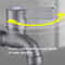 Stainless Steel Wall Mounted Bib Tap For Washing Machine Toilet Durable Leakproof Faucet 2