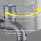 Stainless Steel Wall Mounted Bib Tap For Washing Machine Toilet Durable Leakproof Faucet 2