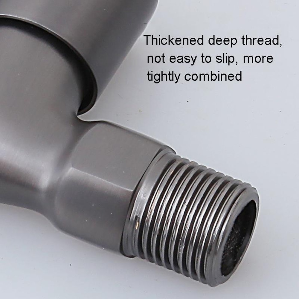 Stainless Steel Wall Mounted Bib Tap For Washing Machine Toilet Durable Leakproof Faucet 4