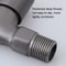 Stainless Steel Wall Mounted Bib Tap For Washing Machine Toilet Durable Leakproof Faucet 4