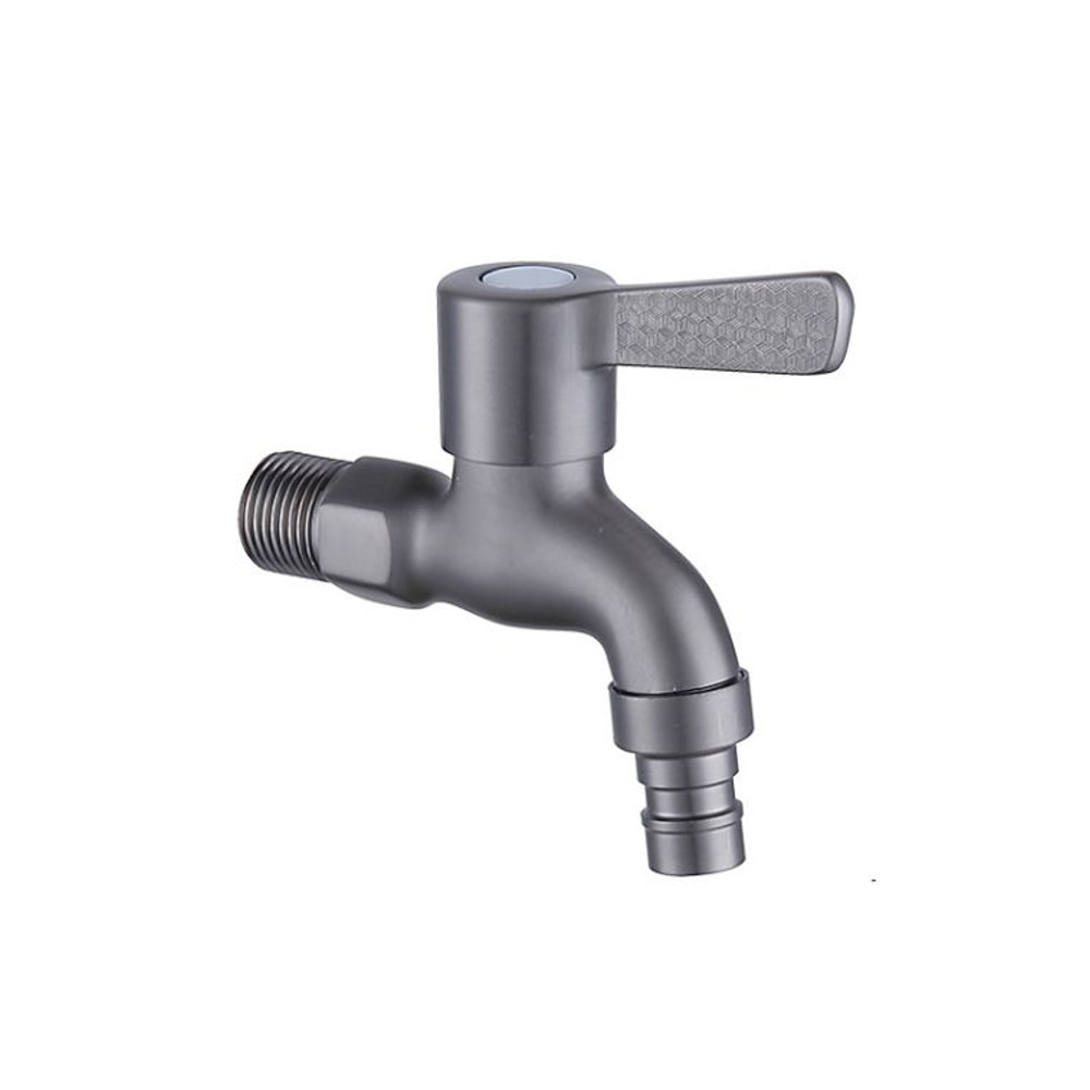 Stainless Steel Wall Mounted Bib Tap For Washing Machine Toilet Durable Leakproof Faucet 6