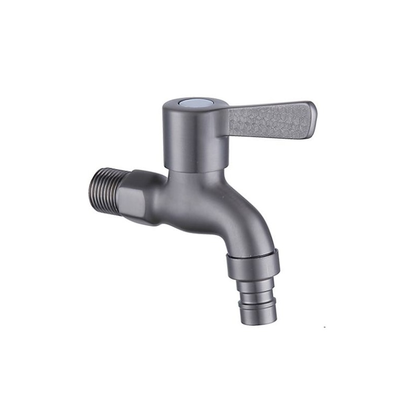 Stainless Steel Wall Mounted Bib Tap For Washing Machine Toilet Durable Leakproof Faucet 6