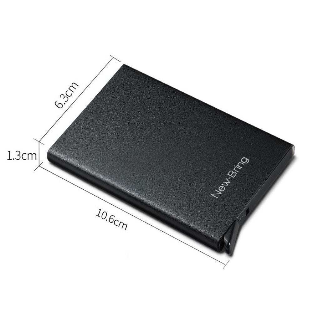 RFID Blocking Metal Wallet Slim PopUp Card Holder For Secure Everyday Carry 2