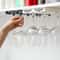 2Pack Under Cabinet Wine Glass Holder Rack No Drill Or Screw Mount 4