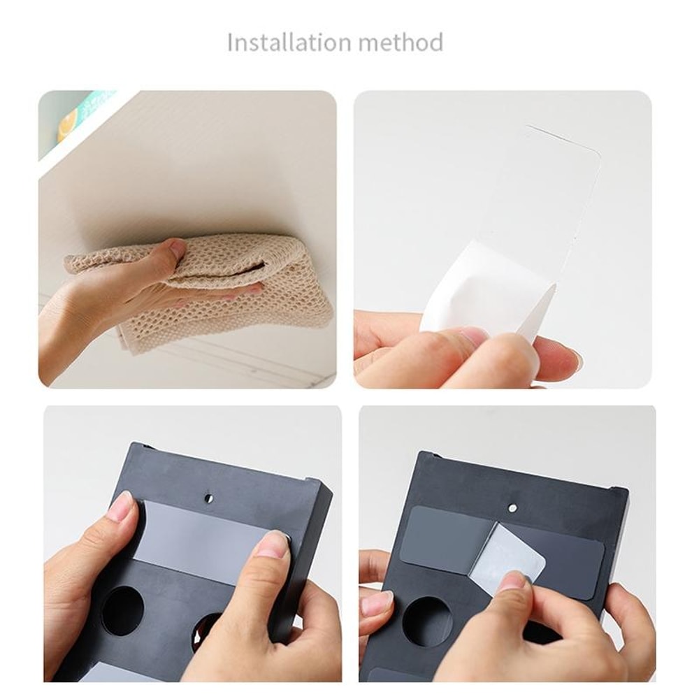 2Pack Under Cabinet Wine Glass Holder Rack No Drill Or Screw Mount 5