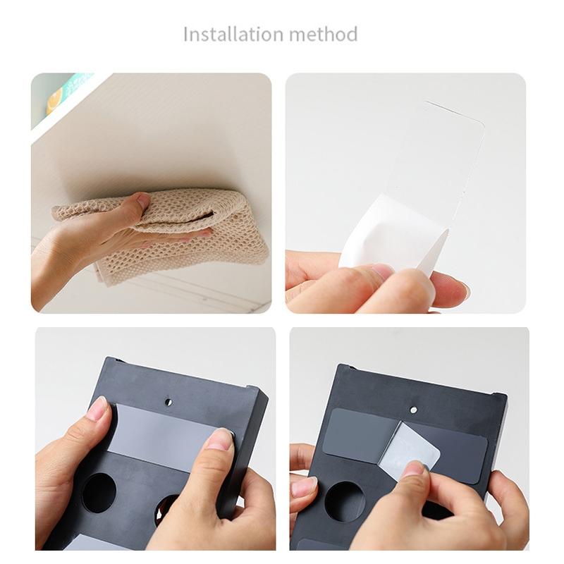 2Pack Under Cabinet Wine Glass Holder Rack No Drill Or Screw Mount 5