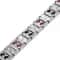 Men Magnetic Therapy Bracelet Double Row Stainless Steel Energy Wristband 2