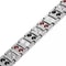 Men Magnetic Therapy Bracelet Double Row Stainless Steel Energy Wristband 2