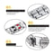 Men Magnetic Therapy Bracelet Double Row Stainless Steel Energy Wristband 5