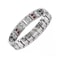 Men Magnetic Therapy Bracelet Double Row Stainless Steel Energy Wristband 7