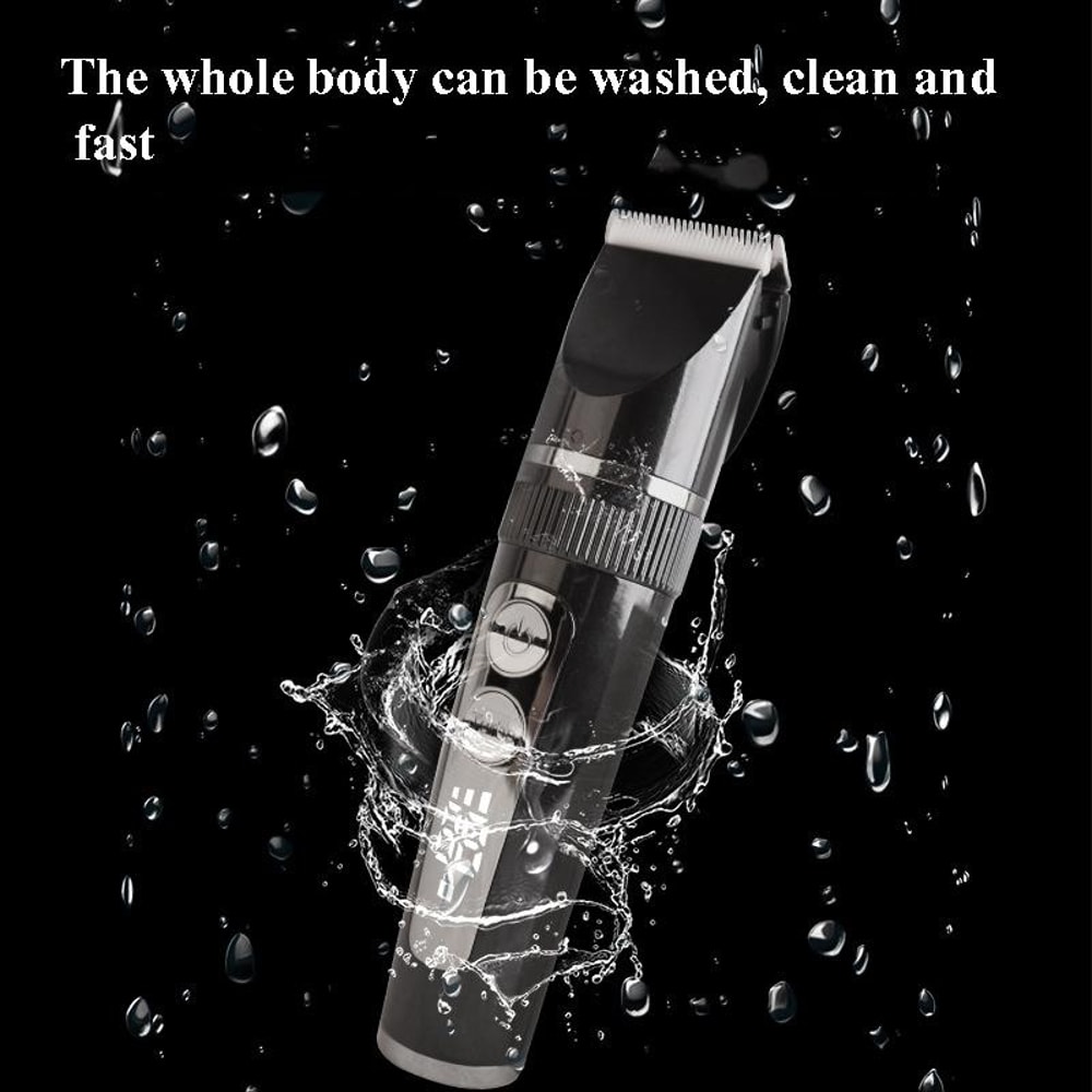Smart LCD Baby Family Hair Clipper Set With AntiPinch Safety And Waterproof Design 5
