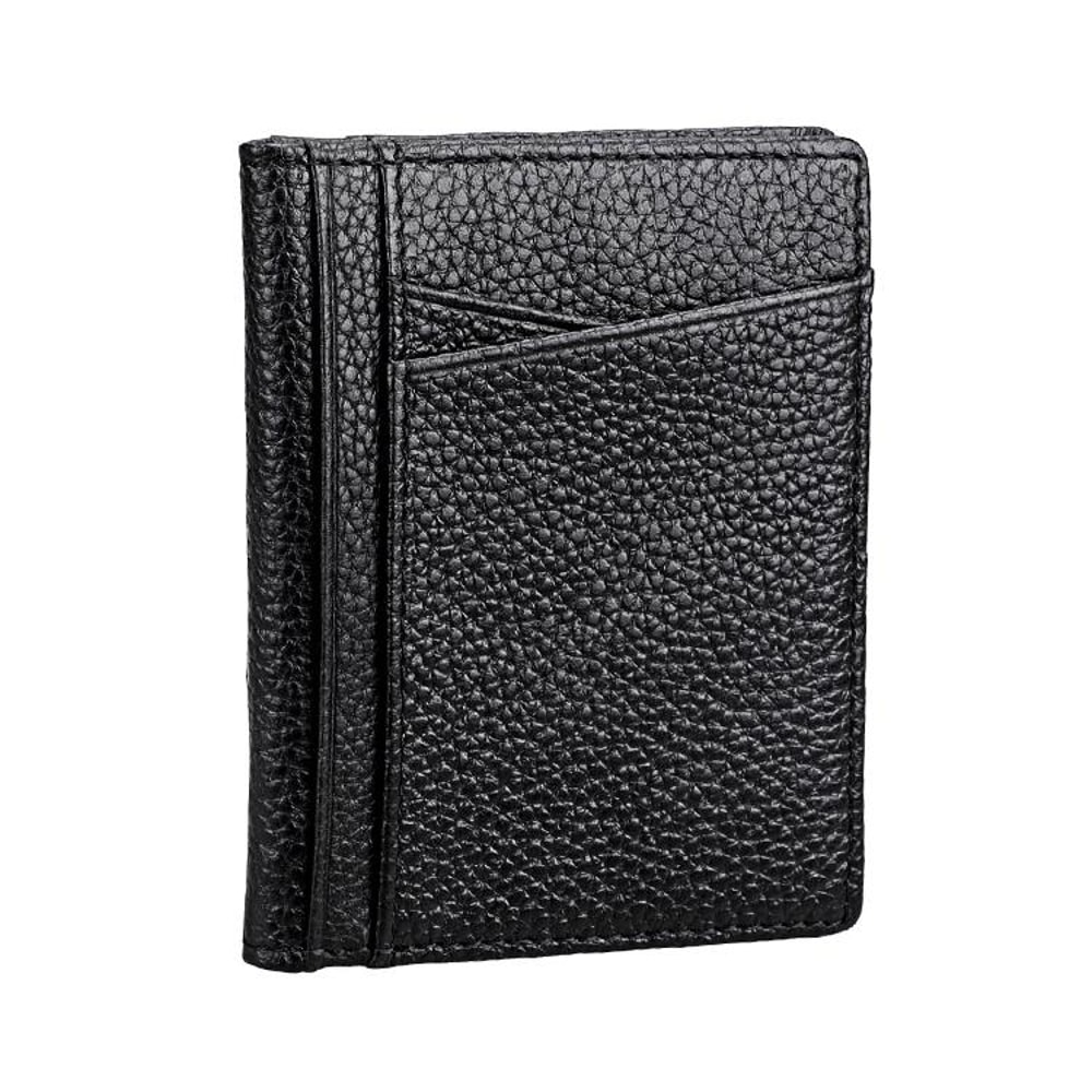 Slim Leather Card Holder Wallet RFID Certificate Organizer
