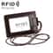Premium RFID Blocking Leather ID Badge Holder With Lanyard Slim Card Wallet 8
