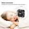 Solid Wood Silent Alarm Clock With Snooze Night Light For Bedside 6