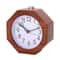 Solid Wood Silent Alarm Clock with Snooze & Night Light for Bedside