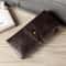 Genuine Leather RFID Long Wallet For Women Anti Theft Clutch Card Holder Organizer 9