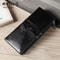 Genuine Leather RFID Long Wallet For Women Anti Theft Clutch Card Holder Organizer 7