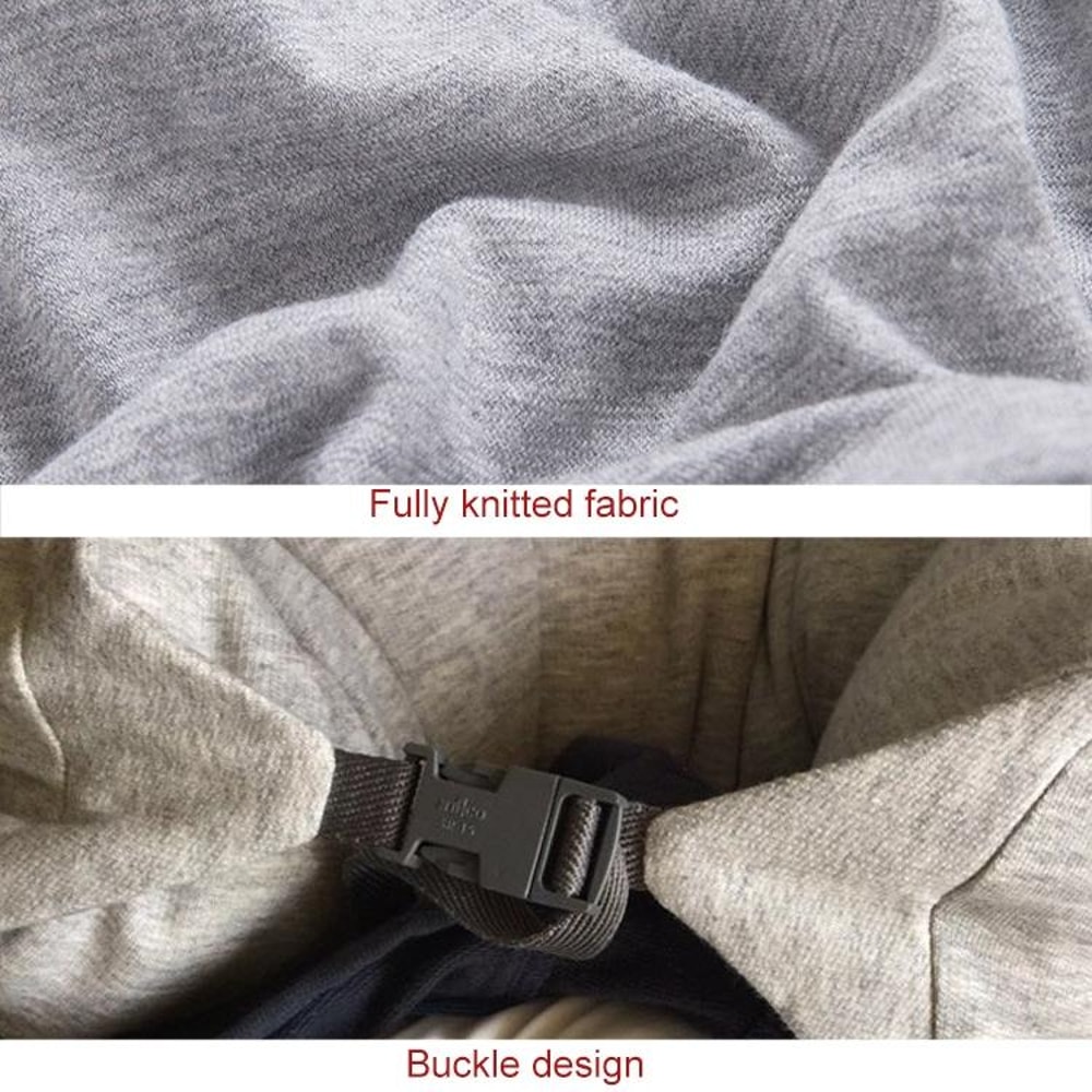 Hooded Travel Neck Pillow With 360 Support Soft Airplane Pillow For Comfortable Travel Sleep 2