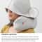 Hooded Travel Neck Pillow With 360 Support Soft Airplane Pillow For Comfortable Travel Sleep 3