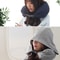 Hooded Travel Neck Pillow With 360 Support Soft Airplane Pillow For Comfortable Travel Sleep 5