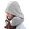 Hooded Travel Neck Pillow With 360 Support Soft Airplane Pillow For Comfortable Travel Sleep 7