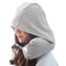 Hooded Travel Neck Pillow With 360 Support Soft Airplane Pillow For Comfortable Travel Sleep 7