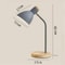 Modern Wood Metal Table Lamp With 3Color LED Dimming E27 Bedside Lamp For Reading Home Decor 3