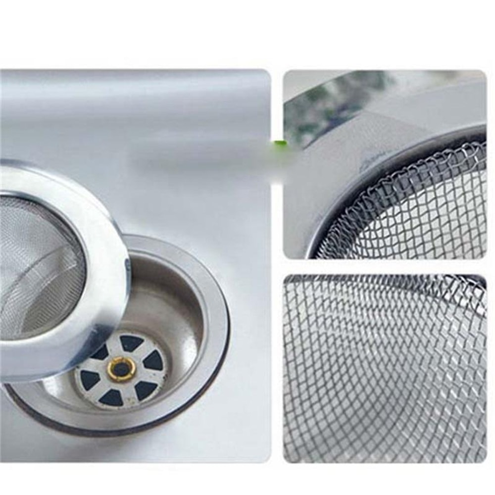 Stainless Steel Hair Catcher Drain Filter Shower And Sink Strainer Stopper 3