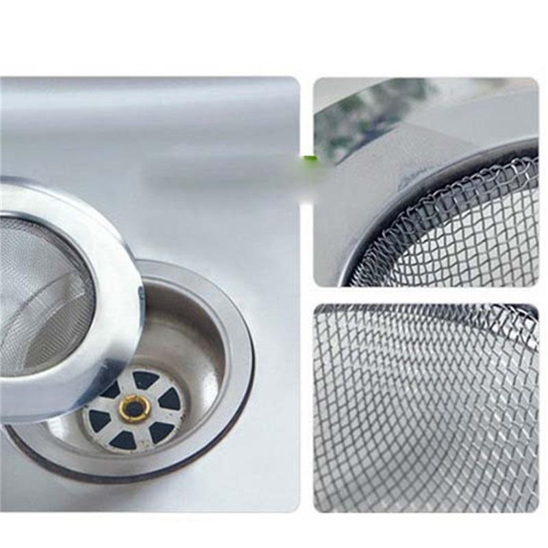 Stainless Steel Hair Catcher Drain Filter Shower And Sink Strainer Stopper 3