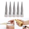 Stainless Steel Cream Horn Molds Set Nonstick Croissant Cone Pastry Tubes For Baking Desserts 0