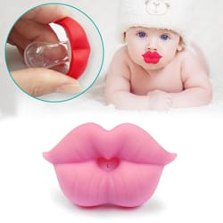 funny red lips baby pacifier set silicone newborn pacifier set
