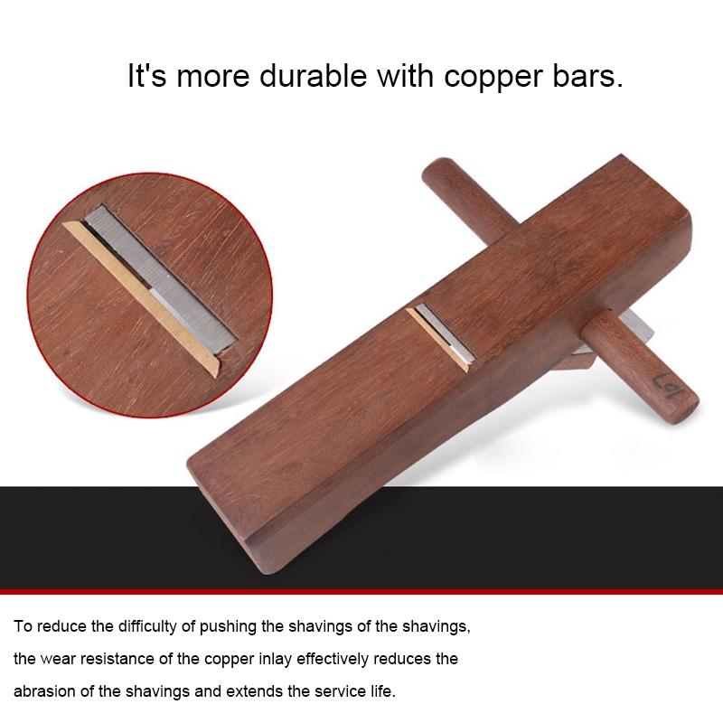 Indonesia Red Wood Manual Planer With Steel Blade Precision Woodworking Hand Plane Tool 4