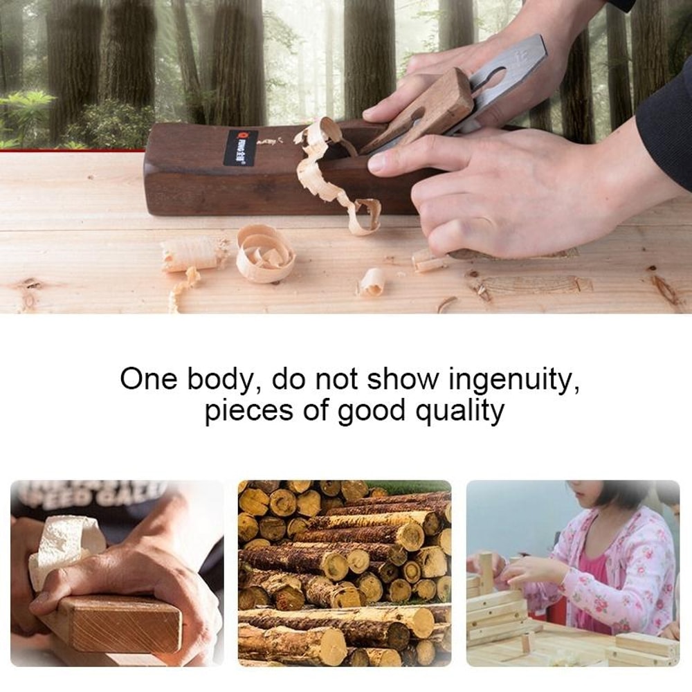 Indonesia Red Wood Manual Planer With Steel Blade Precision Woodworking Hand Plane Tool 7