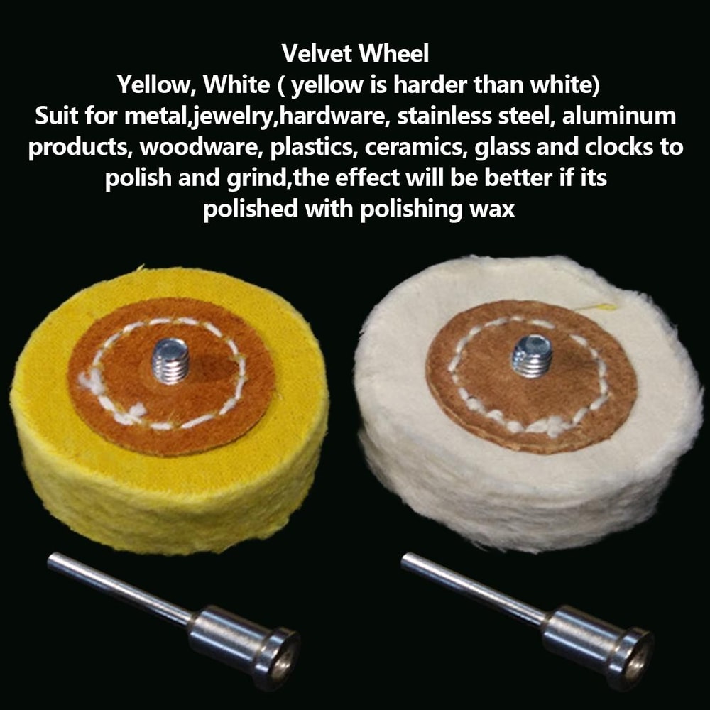 TStyle Polishing Buffing Wheel Set For Rotary Tools Dremel Compatible Cloth Grinding Brush Kit 4