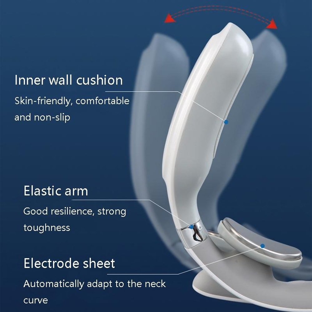 Smart Pulse neck massager with EMS Relief & Rechargeable Heating Therapy