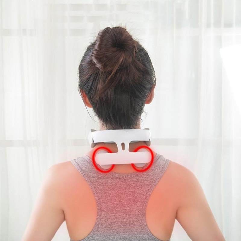 Smart Pulse neck massager with EMS Relief & Rechargeable Heating Therapy